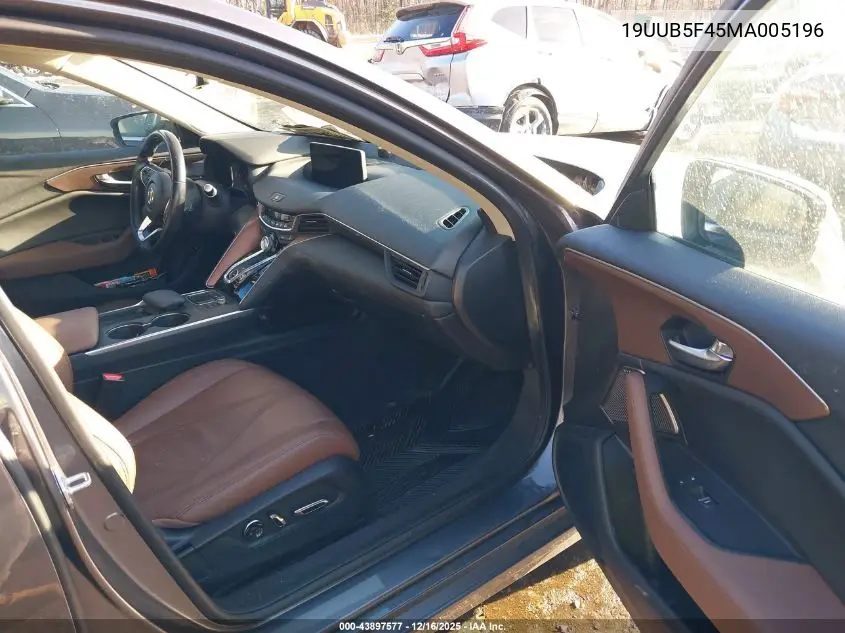 19UUB5F45MA005196 2021 Acura Tlx Technology Package