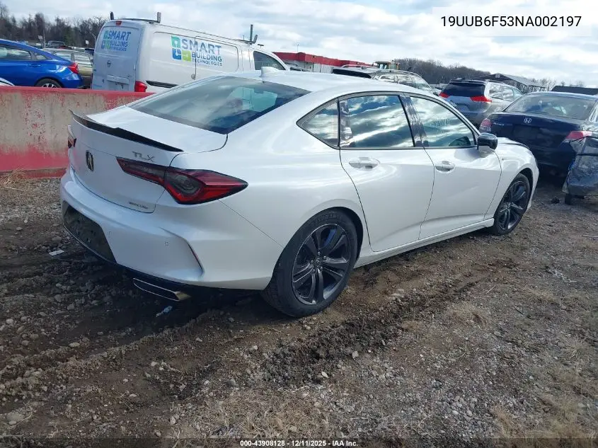 19UUB6F53NA002197 2022 Acura Tlx A-Spec Package