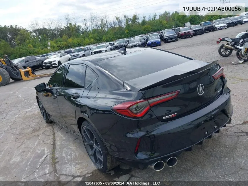 19UUB7F02PA800056 2023 Acura Tlx