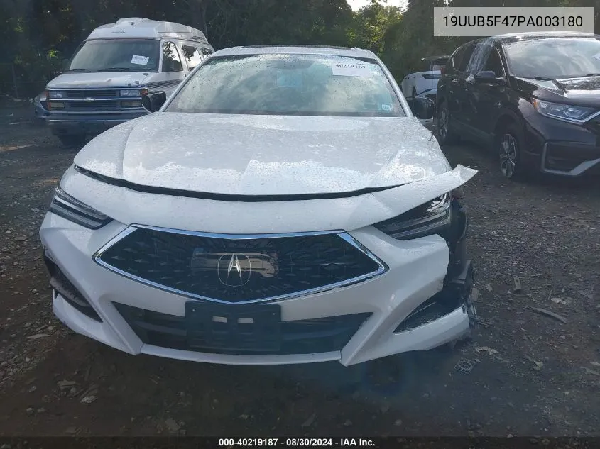 19UUB5F47PA003180 2023 Acura Tlx Technology Package