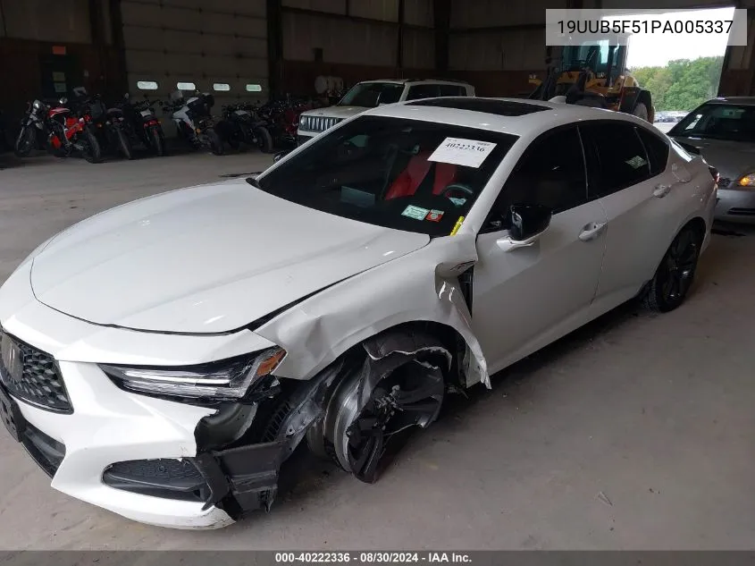 19UUB5F51PA005337 2023 Acura Tlx A-Spec Package