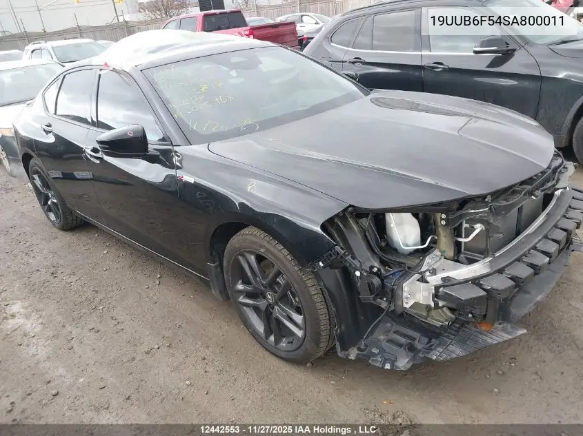 19UUB6F54SA800011 2025 Acura Tlx