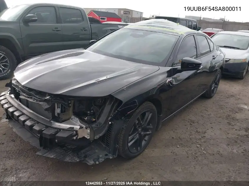 19UUB6F54SA800011 2025 Acura Tlx