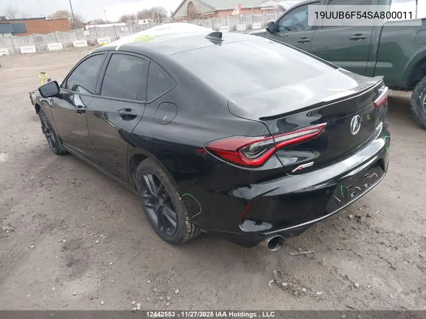 19UUB6F54SA800011 2025 Acura Tlx