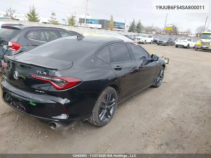 19UUB6F54SA800011 2025 Acura Tlx