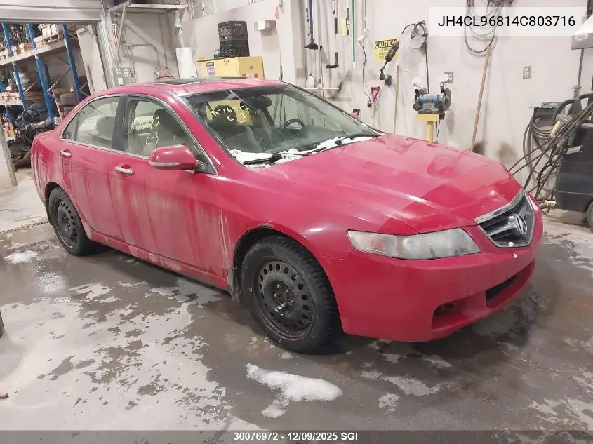 JH4CL96814C803716 2004 Acura Tsx