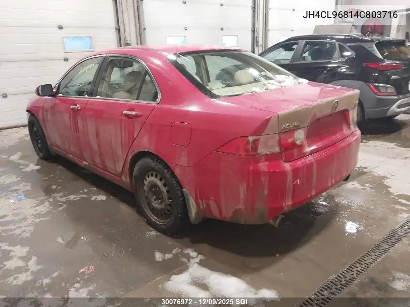 JH4CL96814C803716 2004 Acura Tsx