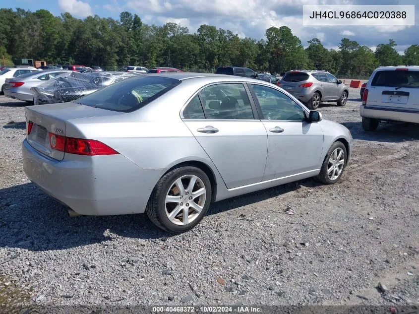 JH4CL96864C020388 2004 Acura Tsx