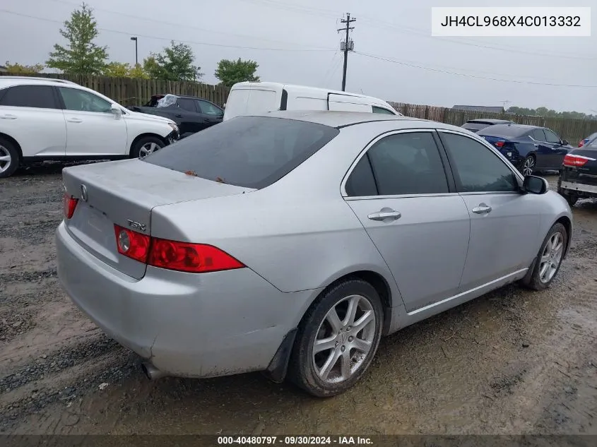 2004 Acura Tsx VIN: JH4CL968X4C013332 Lot: 40480797