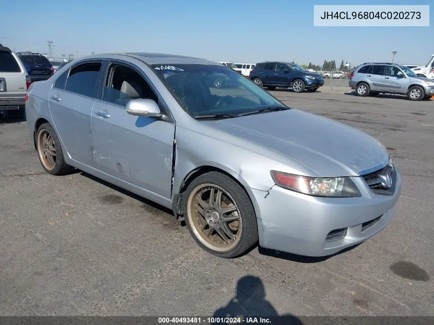 2004 Acura Tsx VIN: JH4CL96804C020273 Lot: 40493481