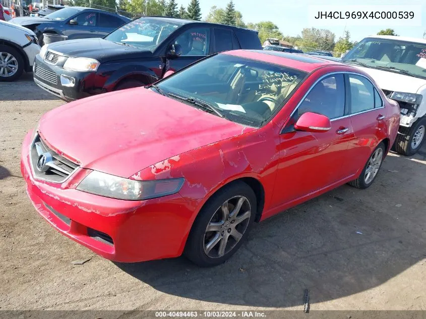 JH4CL969X4C000539 2004 Acura Tsx