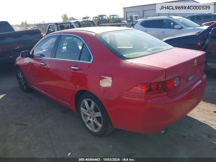 JH4CL969X4C000539 2004 Acura Tsx