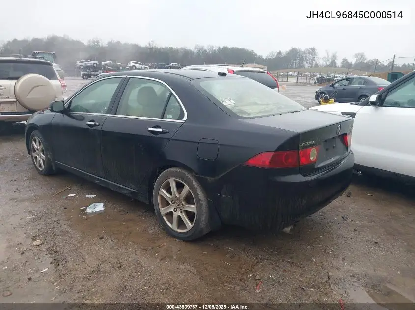 JH4CL96845C000514 2005 Acura Tsx