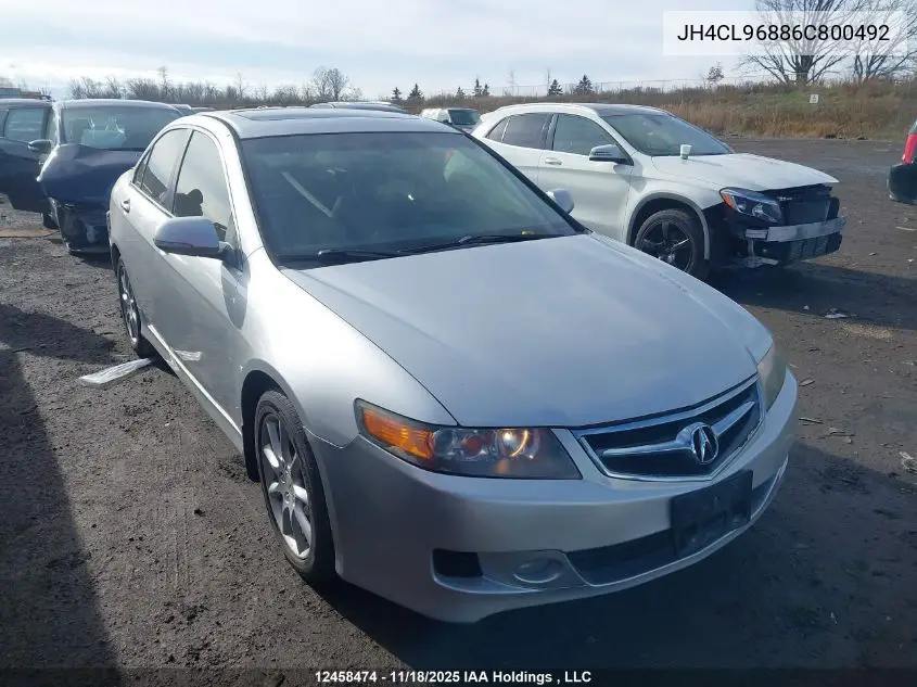 JH4CL96886C800492 2006 Acura Tsx