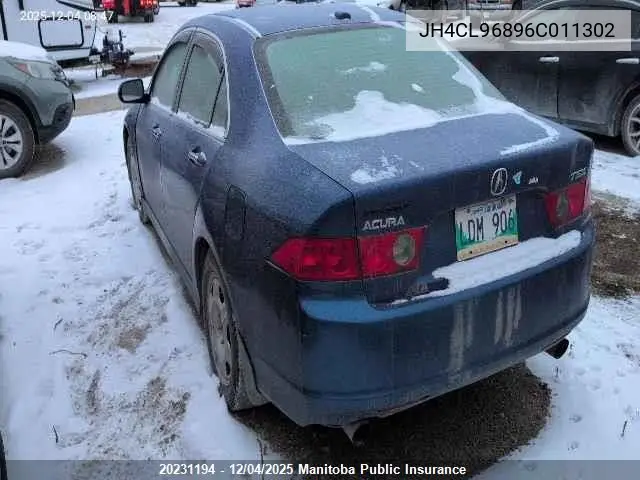 JH4CL96896C011302 2006 Acura Tsx