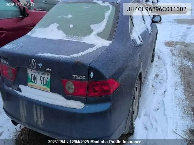 JH4CL96896C011302 2006 Acura Tsx