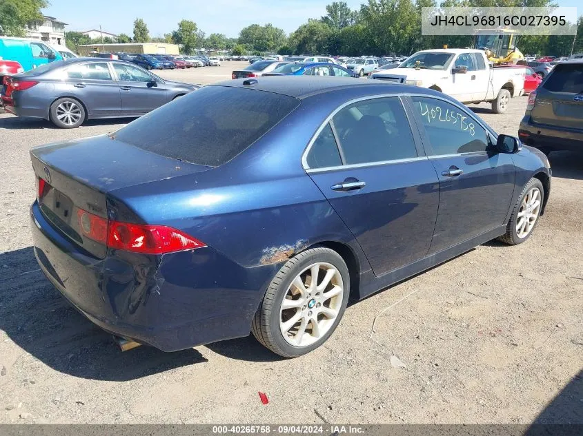 2006 Acura Tsx VIN: JH4CL96816C027395 Lot: 40265758