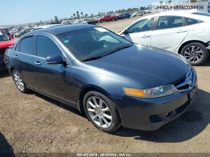 JH4CL96916C034436 2006 Acura Tsx