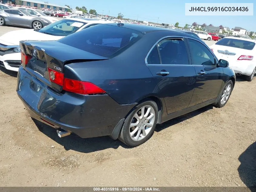 JH4CL96916C034436 2006 Acura Tsx