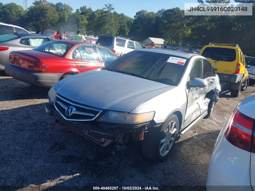 2006 Acura Tsx VIN: JH4CL95916C020148 Lot: 40480207