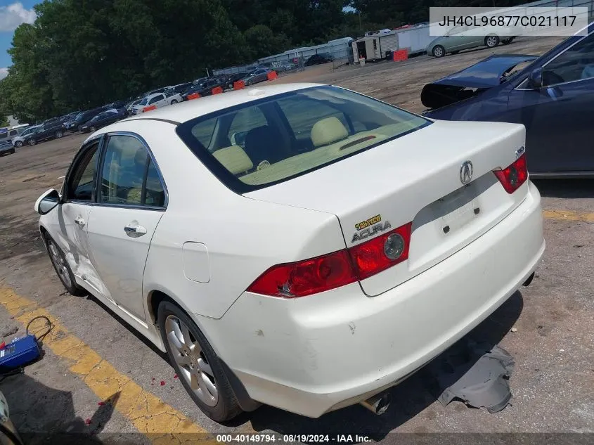 JH4CL96877C021117 2007 Acura Tsx