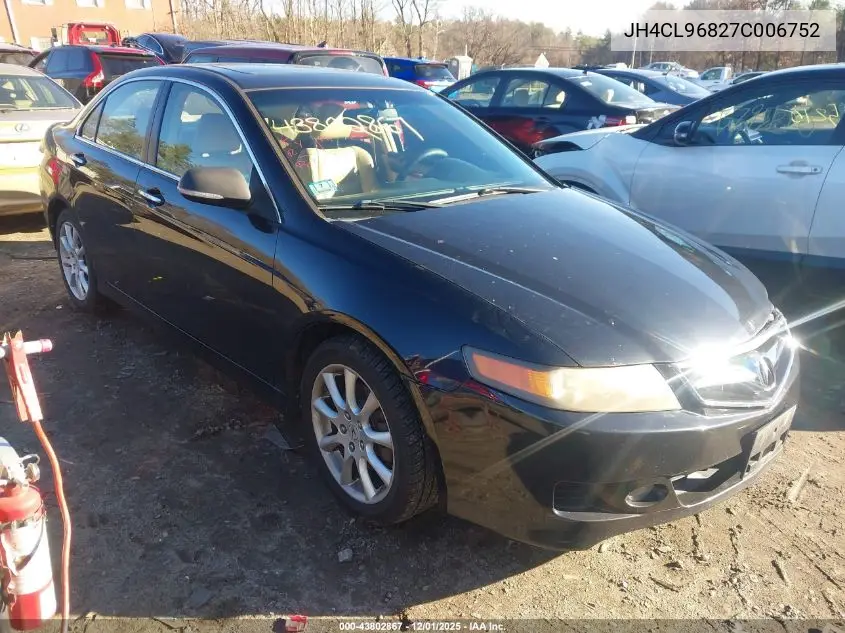 JH4CL96827C006752 2007 Acura Tsx