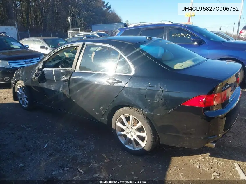 JH4CL96827C006752 2007 Acura Tsx