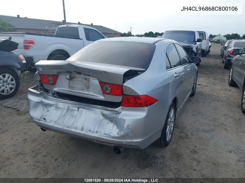 JH4CL96868C800106 2008 Acura Tsx