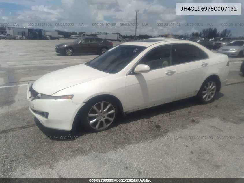 2008 Acura Tsx VIN: JH4CL96978C007132 Lot: 39709335