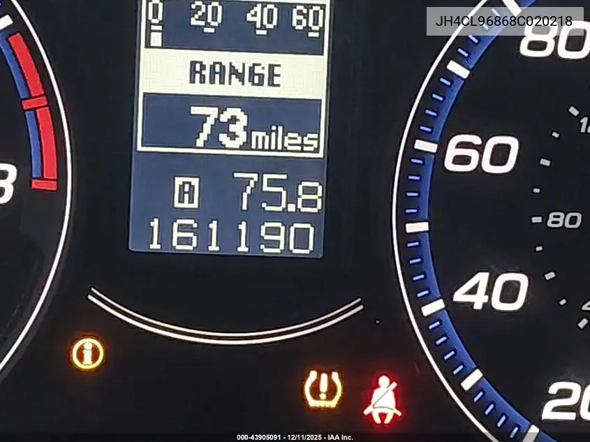 JH4CL96868C020218 2008 Acura Tsx