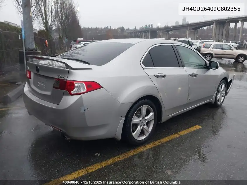 JH4CU26409C802355 2009 Acura Tsx