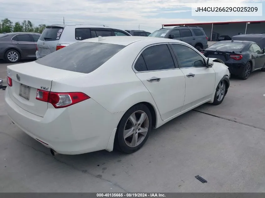 2009 Acura Tsx VIN: JH4CU26629C025209 Lot: 40135665