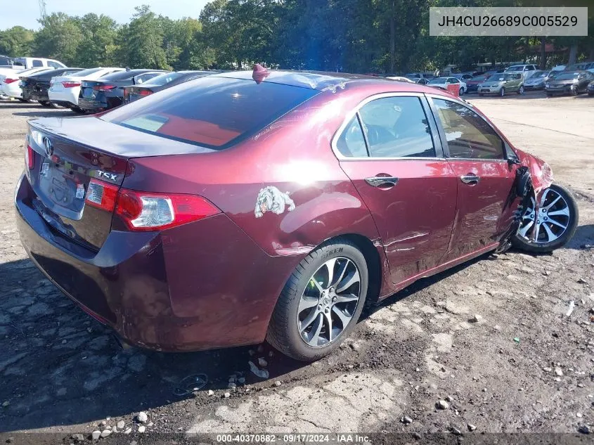 2009 Acura Tsx VIN: JH4CU26689C005529 Lot: 40370882