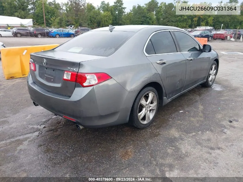 2009 Acura Tsx VIN: JH4CU26609C031364 Lot: 40379600