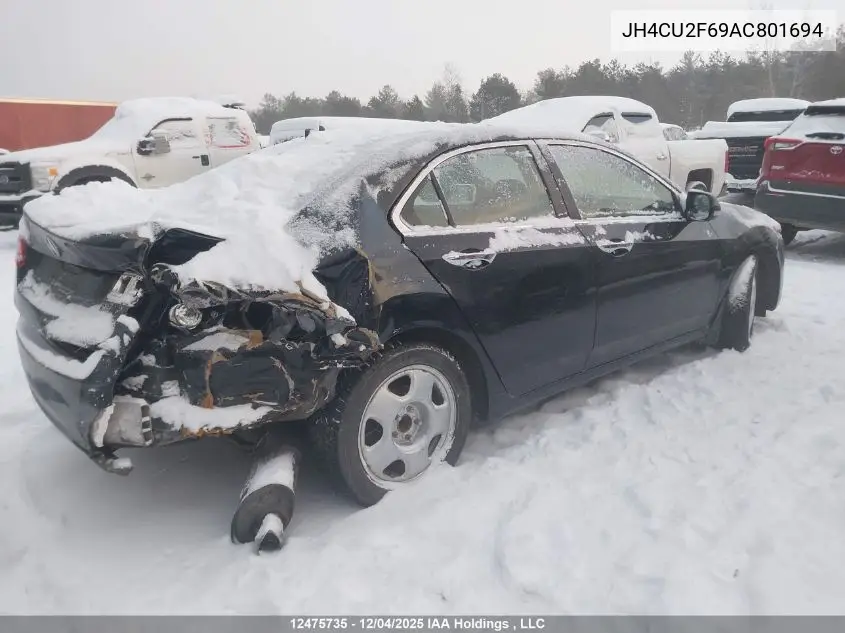 JH4CU2F69AC801694 2010 Acura Tsx