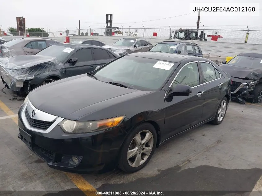 2010 Acura Tsx 2.4 VIN: JH4CU2F64AC012160 Lot: 40211983