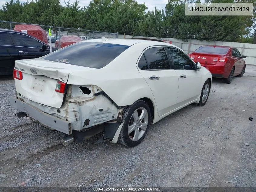 JH4CU2F66AC017439 2010 Acura Tsx