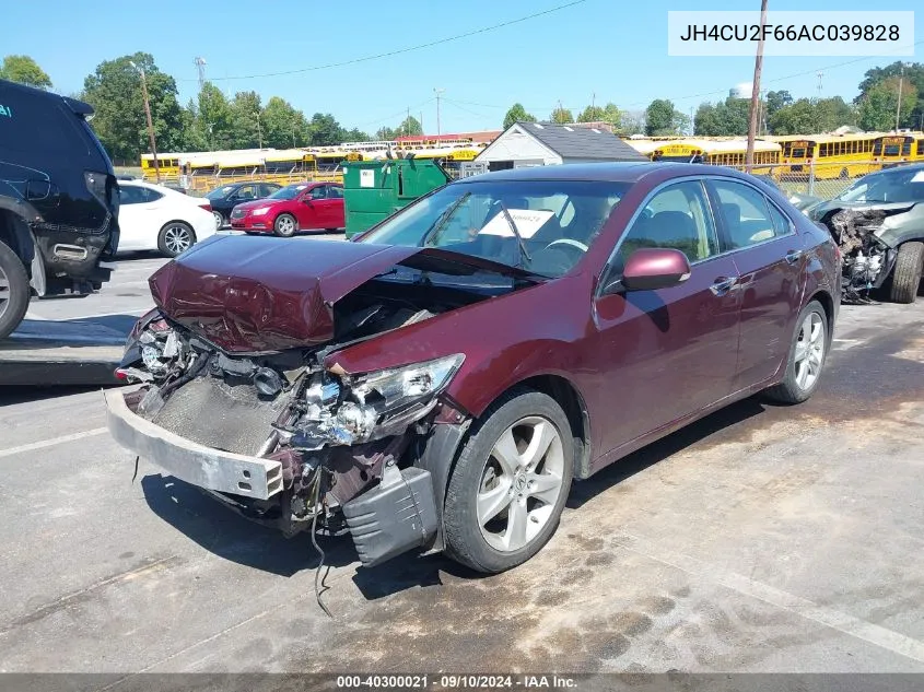 2010 Acura Tsx 2.4 VIN: JH4CU2F66AC039828 Lot: 40300021