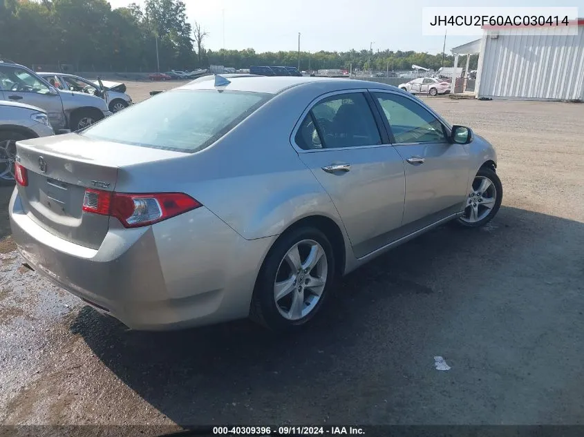 JH4CU2F60AC030414 2010 Acura Tsx 2.4