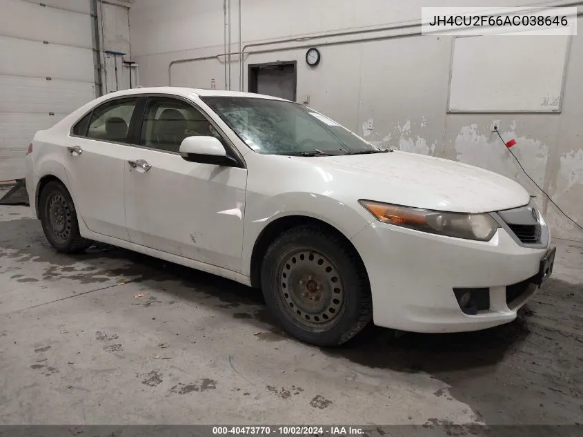 JH4CU2F66AC038646 2010 Acura Tsx 2.4