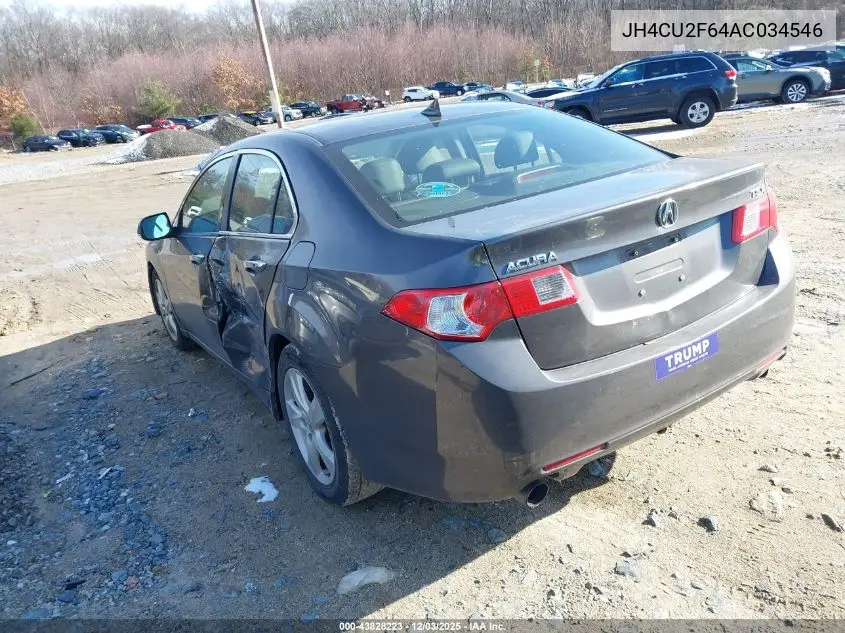 JH4CU2F64AC034546 2010 Acura Tsx 2.4