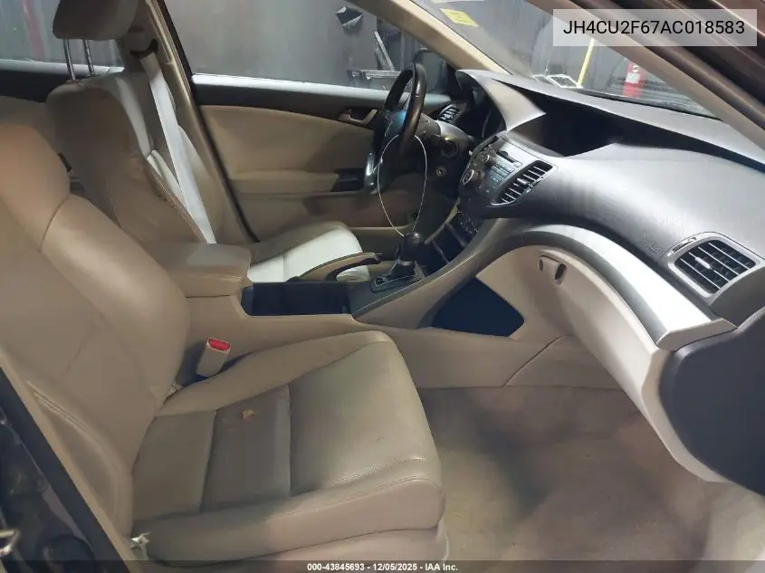 JH4CU2F67AC018583 2010 Acura Tsx 2.4