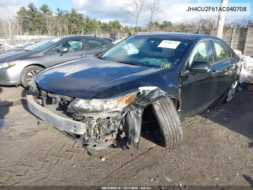 JH4CU2F61AC040708 2010 Acura Tsx 2.4