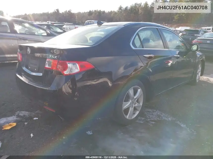 JH4CU2F61AC040708 2010 Acura Tsx 2.4