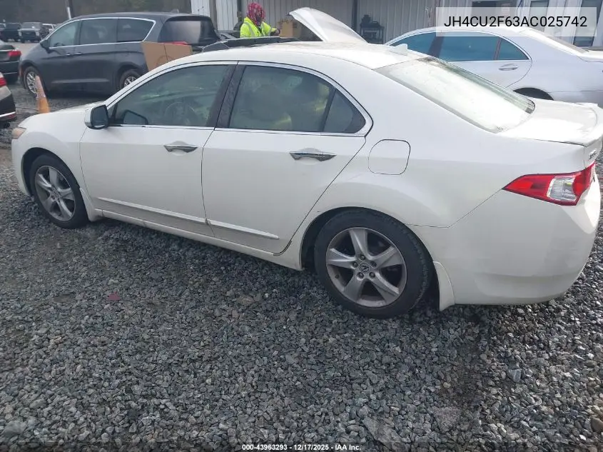 JH4CU2F63AC025742 2010 Acura Tsx 2.4