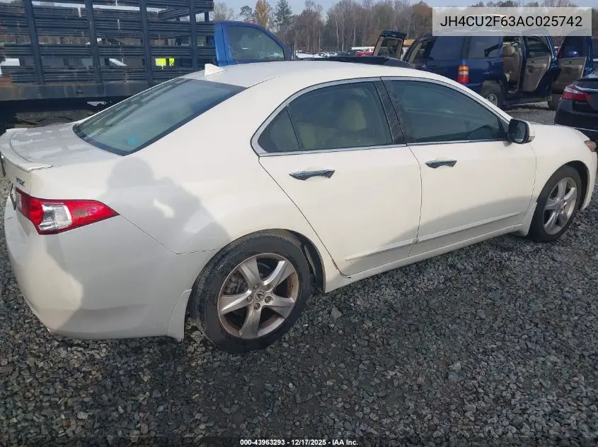 JH4CU2F63AC025742 2010 Acura Tsx 2.4