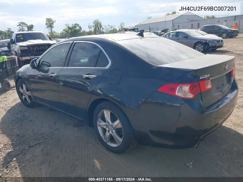 JH4CU2F69BC007201 2011 Acura Tsx 2.4