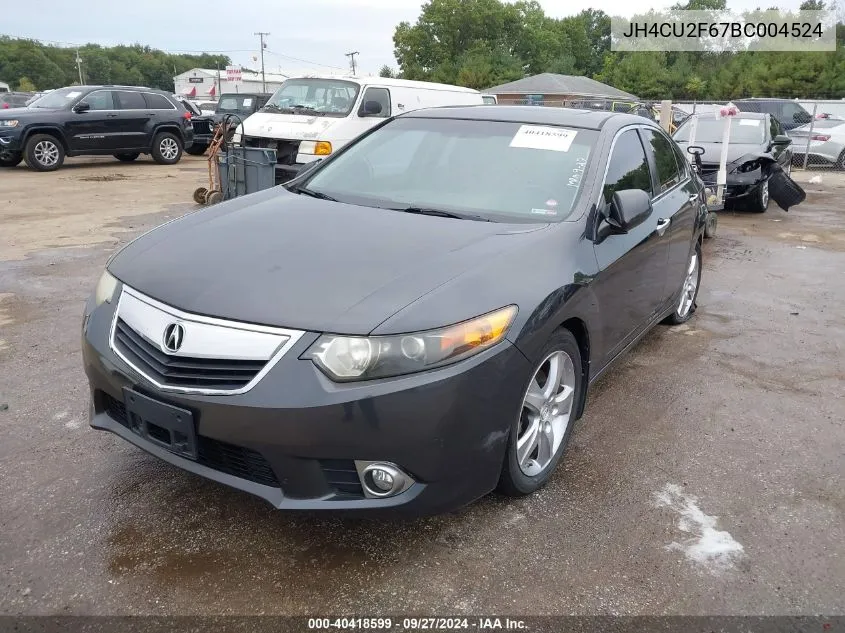 2011 Acura Tsx 2.4 VIN: JH4CU2F67BC004524 Lot: 40418599