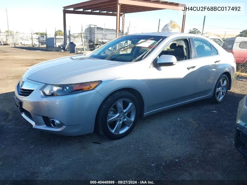 JH4CU2F68BC017492 2011 Acura Tsx 2.4