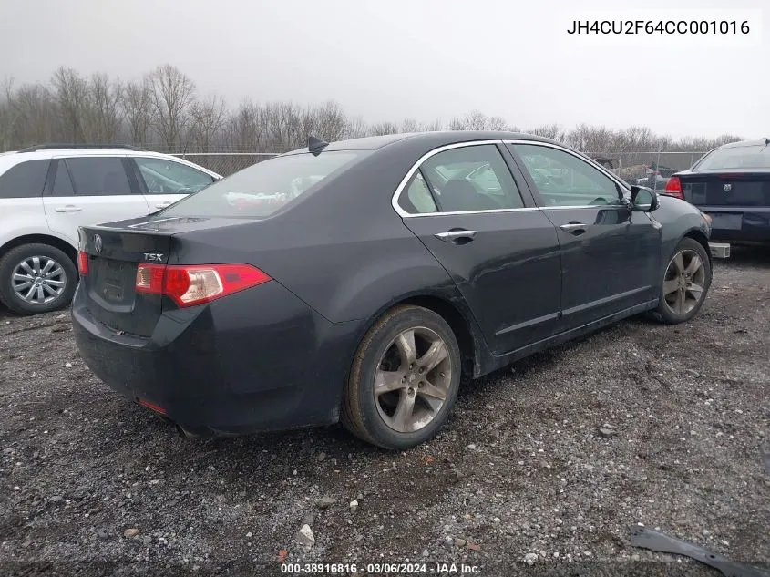 JH4CU2F64CC001016 2012 Acura Tsx 2.4